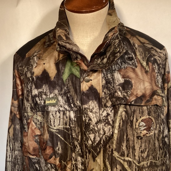 Gamehide Hunting Camouflage Jacket Mossy Oak Break Up removable hood Mens XXL - Picture 2 of 16